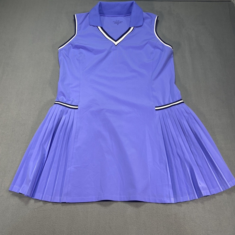 Vineyard Vines Performance Women's XL Dress Pleated Skirt Shorts Lavendar/Blue